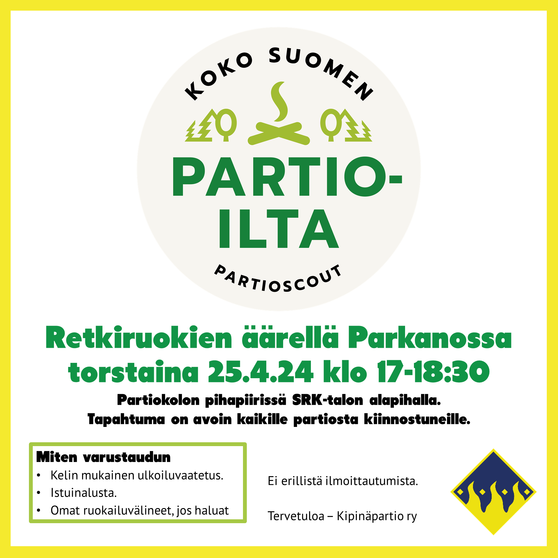 Kipa Mainos Koko Suomen Partioilta 2024